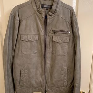 Mens Faux Leather Jacket